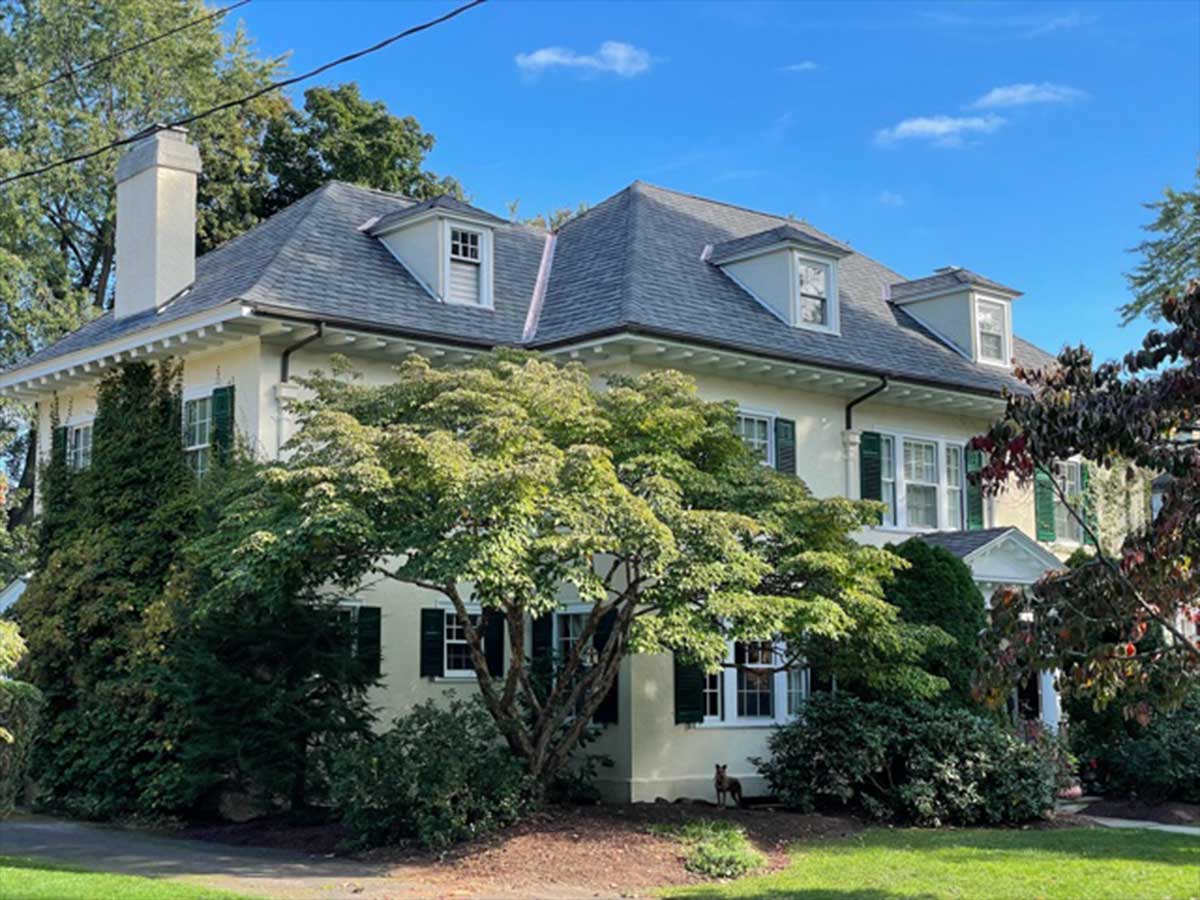 Roofing before and after — J.T. Burke and Sons project in Connecticut