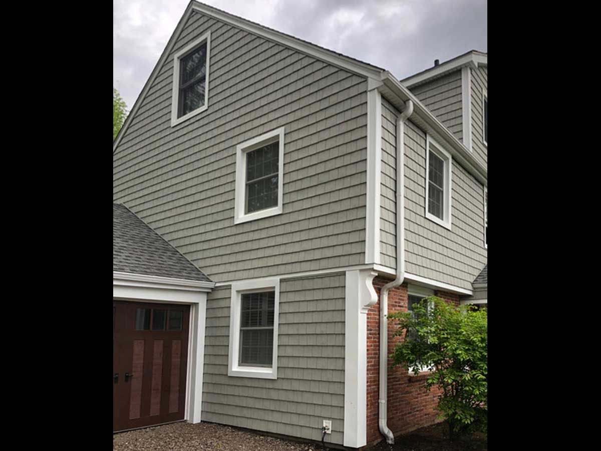 Window installation before and after — J.T. Burke and Sons project in Connecticut