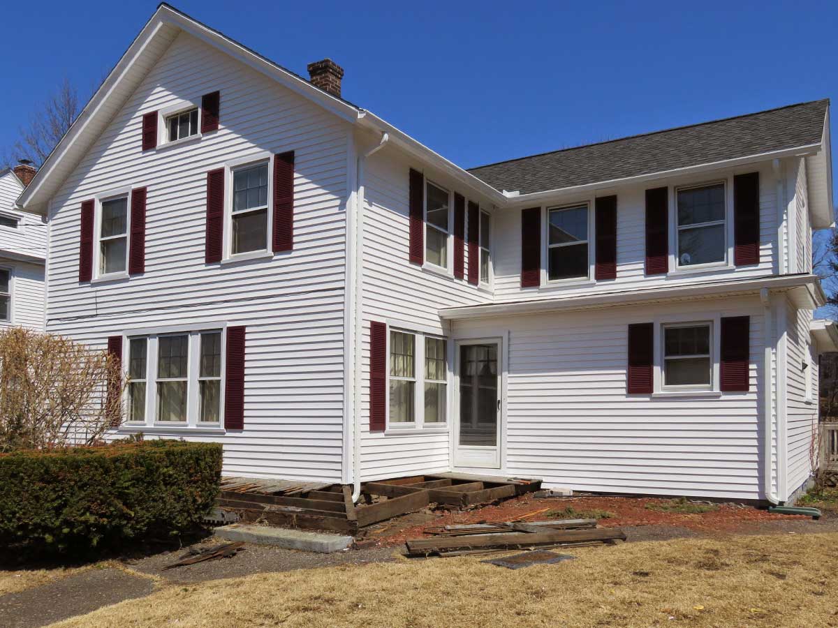 Vinyl siding work by J.T. Burke & Sons — three generations serving CT homeowners since 1985