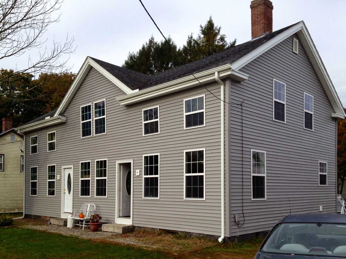 Finished vinyl siding installation in West Hartford, CT — curb appeal and CT-weather durability